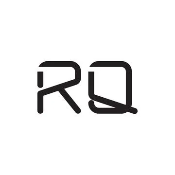 Rq initial letter vector logo icon Stock-Illustration