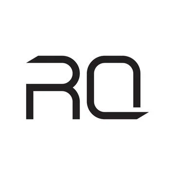Rq initial letter vector logo icon Stock Illustration
