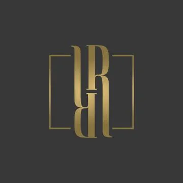 RR logo, monogram, vector Stock Illustration