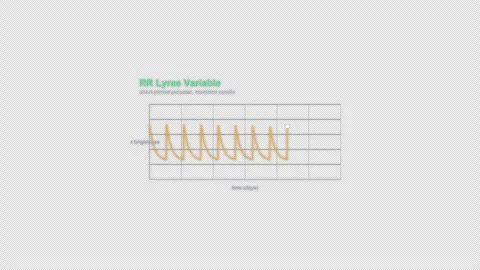 RR Lyrae Variable Astronomical Light Curve Animation Labeled Video Overlay 4K 動画素材 339304295
