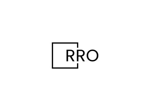 RRO letter initial logo design vector illustration Stock Illustration