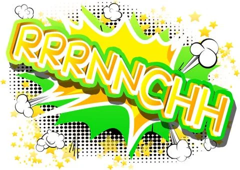 Rrrnnchh - Vector illustrated comic book style expression. Stock Illustration