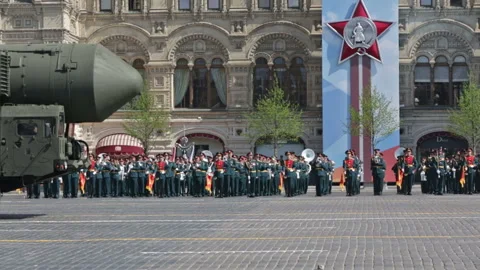 The RS-24 (RT-24) Yars or Topol-MR (SS-27 Mod 2) 스톡 동영상 107997639