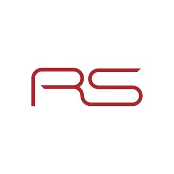 Rs initial letter vector logo icon Stock Illustration