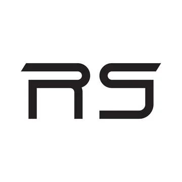 Rs initial letter vector logo icon Stock Illustration