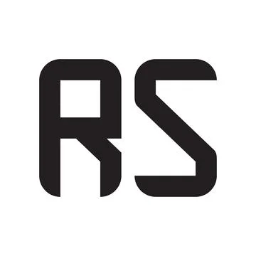 Rs initial letter vector logo icon Ilustração Stock