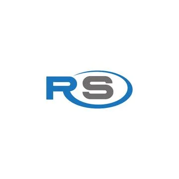 RS Letter monogram Initial Logo Design Template Vector Illustration. RS ele.. Stock Illustration