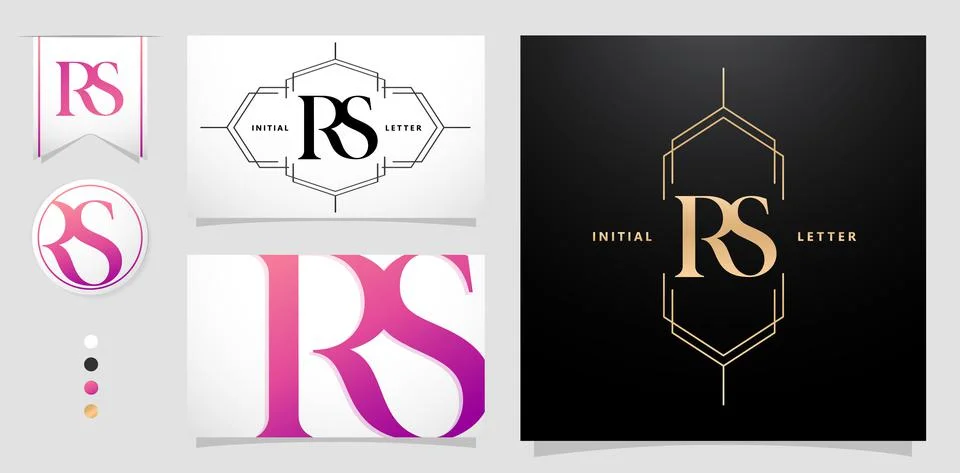 RS monogram Stock Illustration