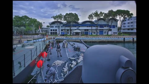 RSS Dauntless Sailing Stock Footage 191536945