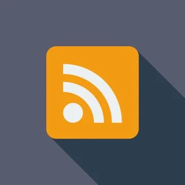 Rss flat icon Stock Illustration