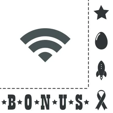 RSS flat icon Stock Illustration