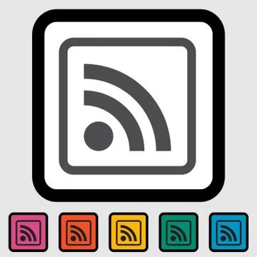 Rss icon. Stock Illustration