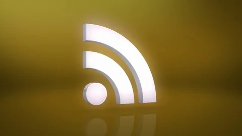 RSS Icon Motion Background Stock Footage 72509358