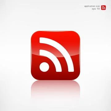 Rss icon, news symbol vector illustration. 스톡 일러스트