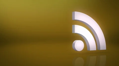 RSS Icon Text Background Stock Footage 72520875