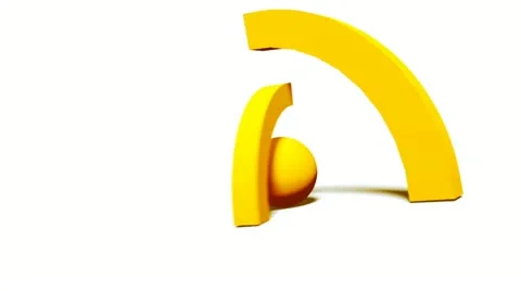 Rss. really simple syndication. video footage to the internet. for any web br Stock Footage 12009838