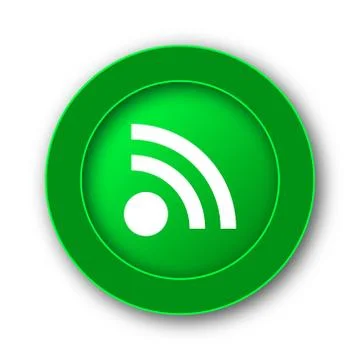 Rss sign icon. Internet button on white background.. Stock Illustration
