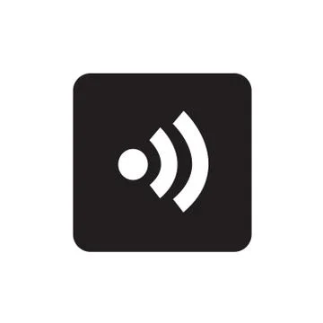 RSS sign icon. RSS feed symbol Stock Illustration