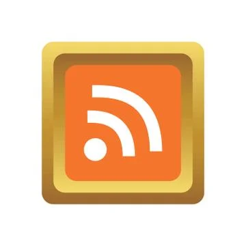 RSS social icon Stock Illustration