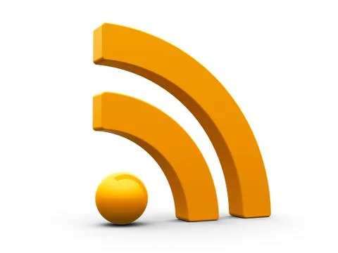 RSS symbol isometry Stock Illustration