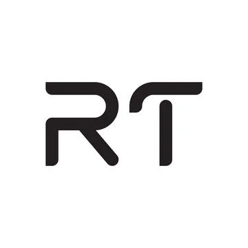 Rt initial letter vector logo icon Stock Illustration