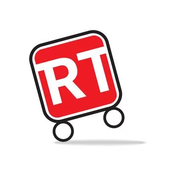 RT initial logo template vector. Stock Illustration