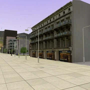 RT Pedestrian Street Shopping Centre ~ 3D Model #91428546