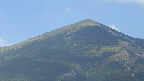 Rtanj - pyramidal shaped mountain peak Stock-Footage 85788711