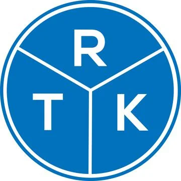 RTK letter logo design on white background. RTK creative circle letter logo c 스톡 일러스트