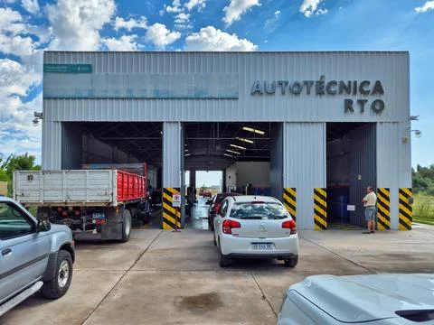 RTO Workshop (VTV), Mandatory Technical Inspection in San Rafael. Stock Photos