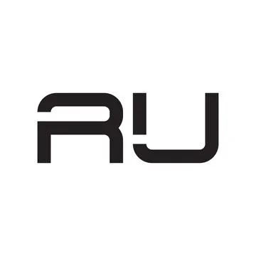 Ru initial letter vector logo icon Stock Illustration