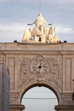 The Rua Augusta Arch Stock Photos