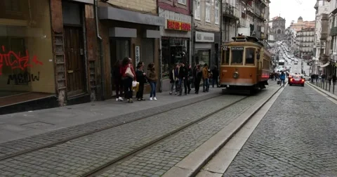 Rua de 31 de Janeiro, Porto, Portugal Stock Footage 59138625