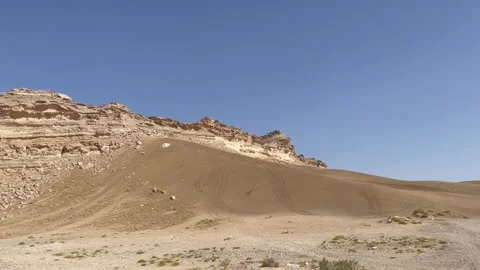 Rub Al Khali desert in Ibri in Oman Stock Footage 173373872