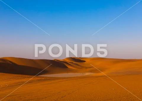 The rub' al Khali empty quarter desert, Rub al-Khali, Khubash, Saudi Arabia Stock Photos