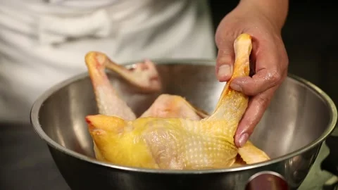 Rub three yellow chicken (1) Stock Footage 202167474