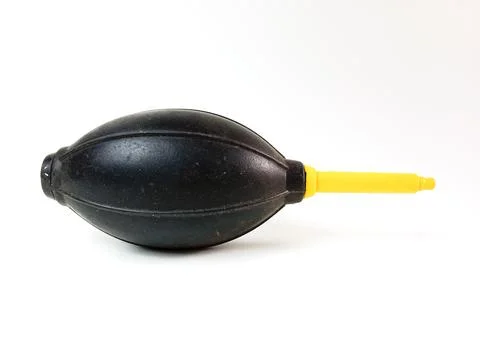 Rubber air blower for cleaning camera lens and electronic devices Stock Photos
