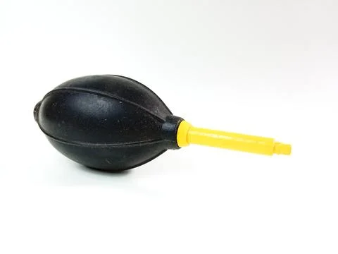 Rubber air blower for cleaning camera lens and electronic devices Stock Photos