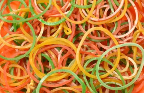 Rubber band background 스톡 사진