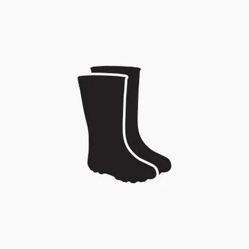 Rubber boot icon Stock Illustration