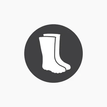 Rubber boot icon Stock Illustration