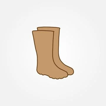 Rubber boot icon Stock Illustration