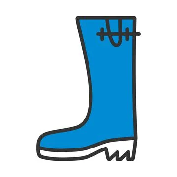Rubber Boot Icon Stock Illustration