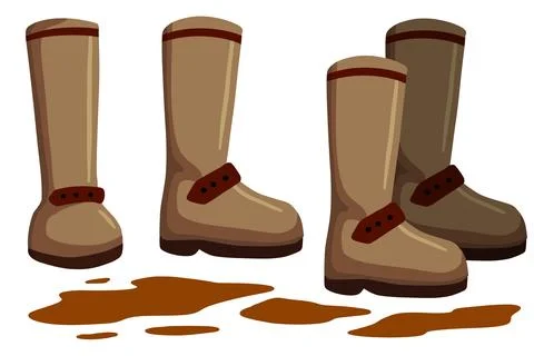 Rubber boot Stock Illustration