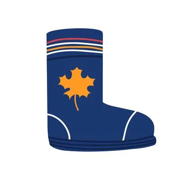 Rubber boot. vector cartoon illustration Stock Illustration