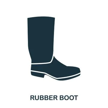 Rubber Boots icon. Flat style icon design. UI. Illustration of rubber boots icon Stock Illustration