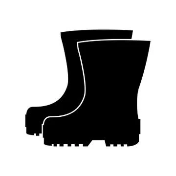 Rubber boots icon Stock Illustration