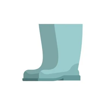 Rubber boots isolated. riding boot vector illustration Stock Illustration