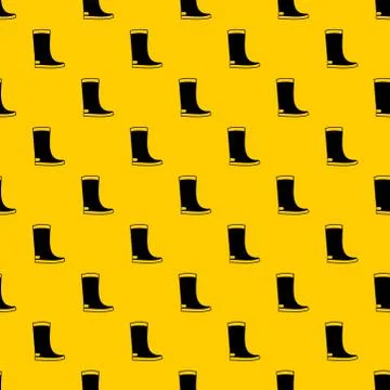 Rubber boots pattern vector 스톡 일러스트