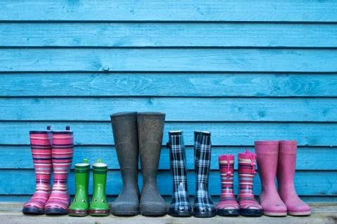 Rubber boots Stock Photos